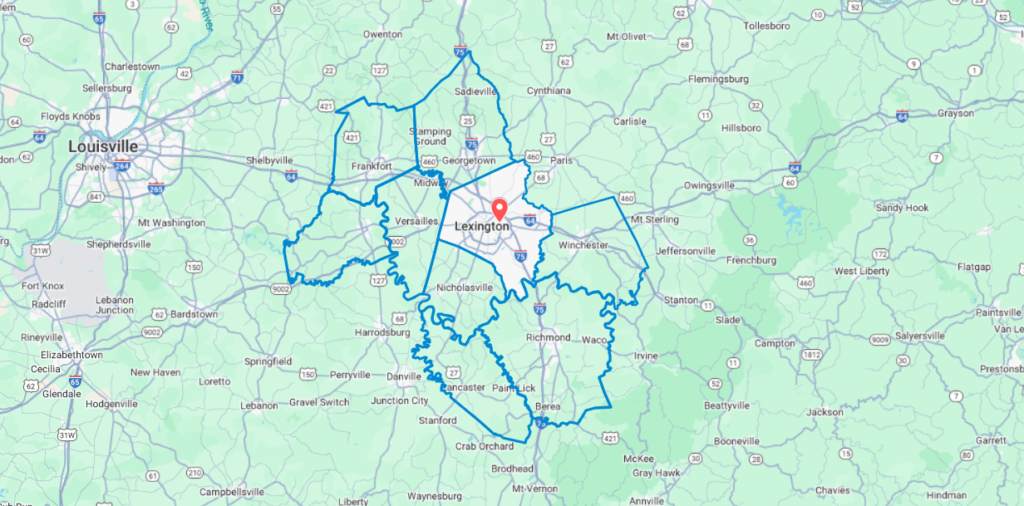 Central Kentucky Service Area | Lexington Electrical & HVAC