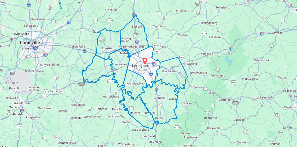 Central Kentucky Service Area | Lexington Electrical & HVAC